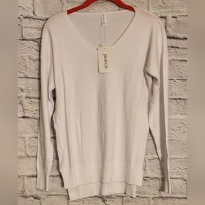 ⚪️Jouico Lightweight White Soft Sweater